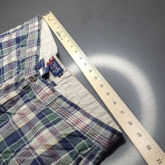Chaps sz 38 plaid shorts 100% cotton - Picture 3 of 7
